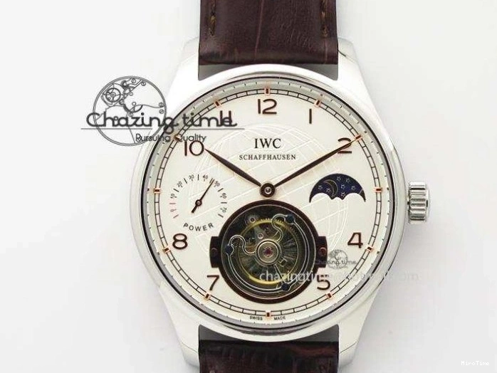 MIROTIME 0316 Portuguese Real PR Real Annual Calendar IW503502 ZF 1:1 Best Edition Blue Dial on Black Leather Strap A Breathable 7152